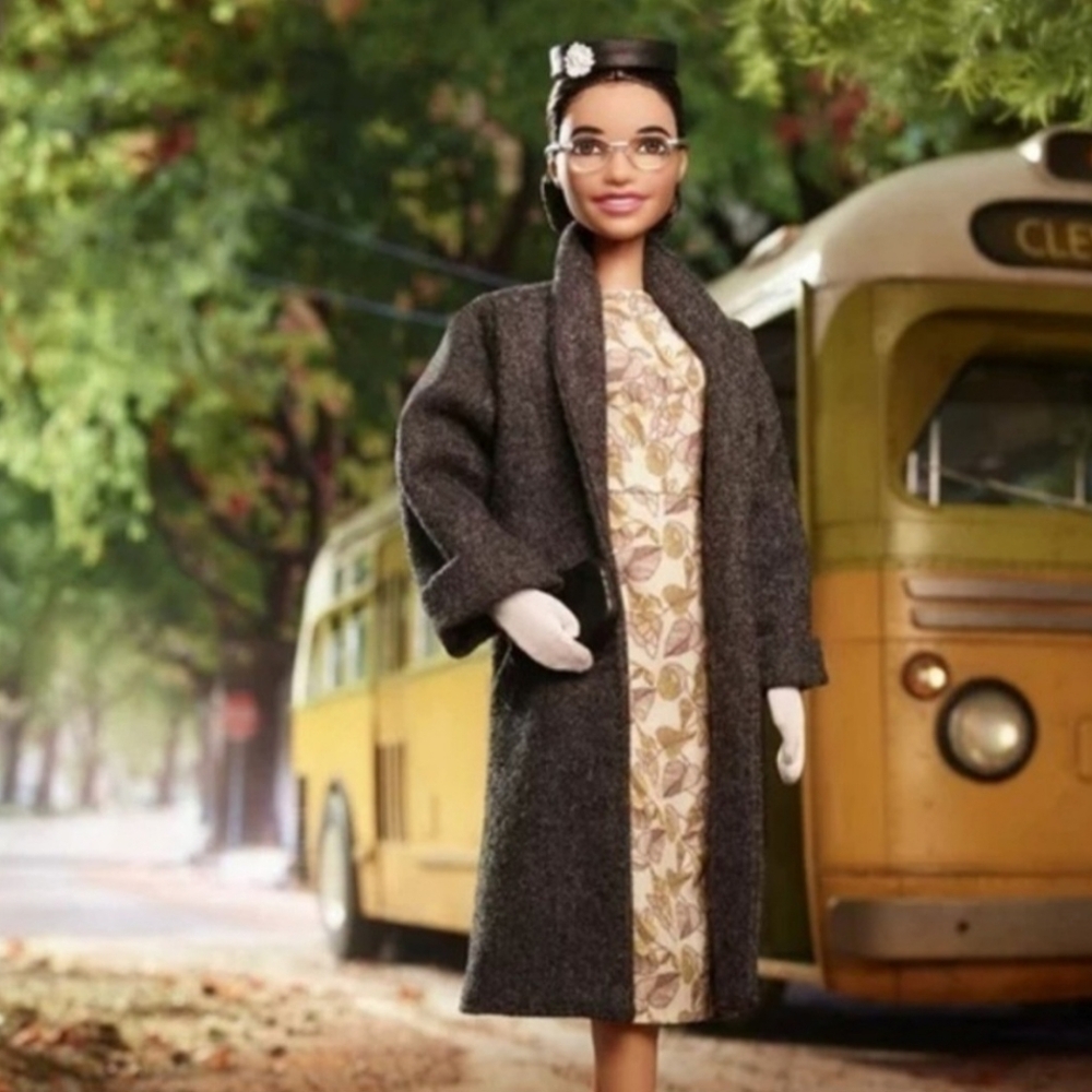 NWT Mattel Barbie Inspiring Women Series Rosa Parks Collectible Barbie Doll